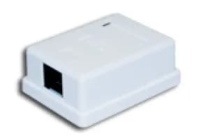 Alantec Gniazdo natynkowe STP kat.5e 1xRJ45 GN005 (kolor biały), zdjęcie 1 z 2