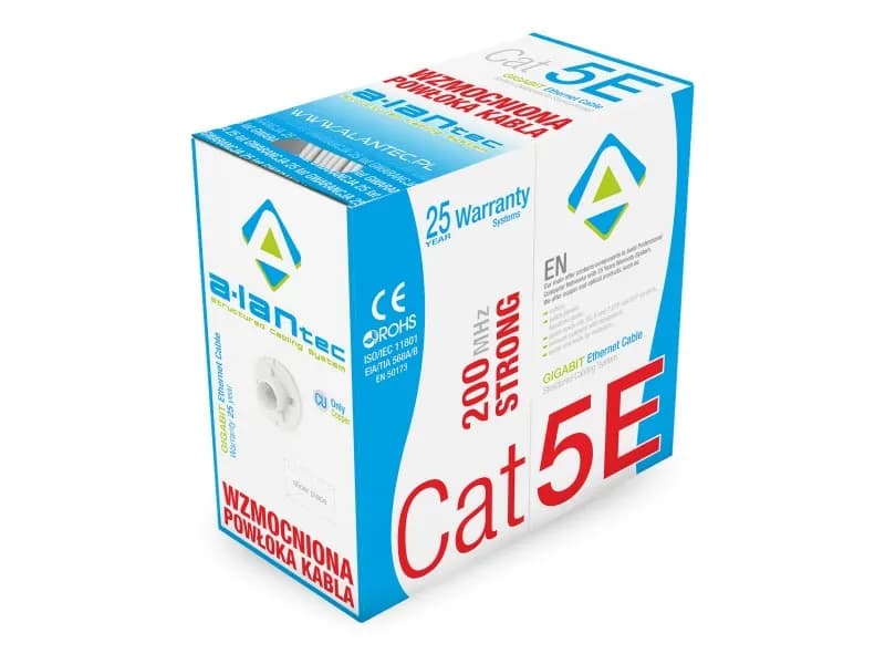 Alantec Kabel sieciowy WZMOCNIONY U/UTP kat.5e PVC Eca 305m