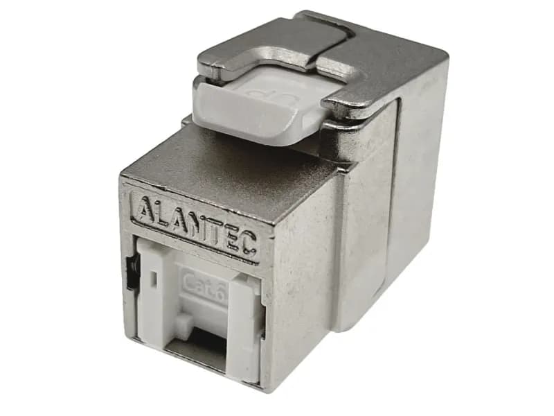 Alantec Moduł keystone RJ45 beznarzędziowy STP kat.6 PoE+, zdjęcie 1 z 2