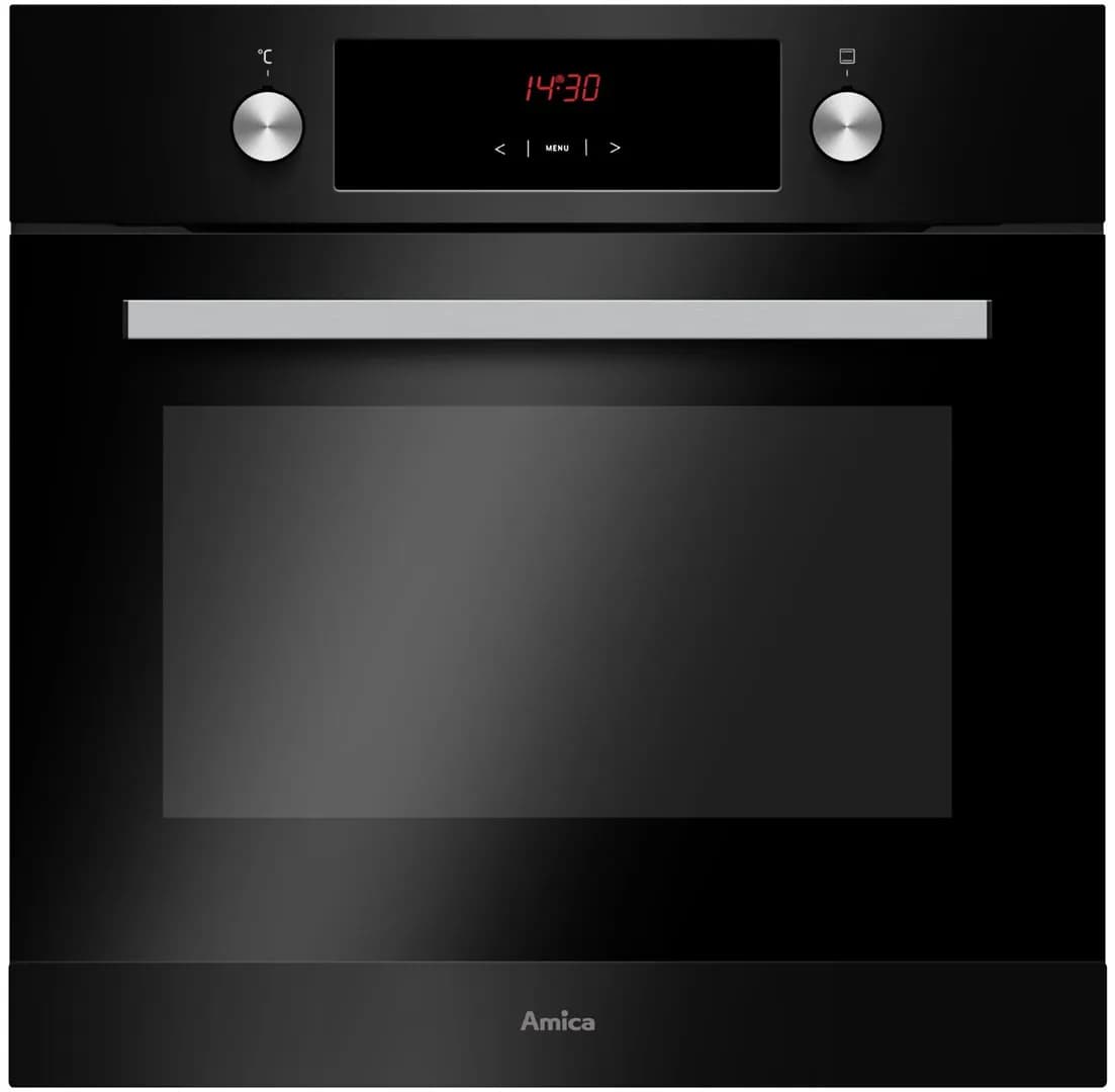 Amica Piekarnik elektryczny EB7541DB FINE 77 l | pyroliza | termoobieg | grill | czarny, zdjęcie 1 z 3