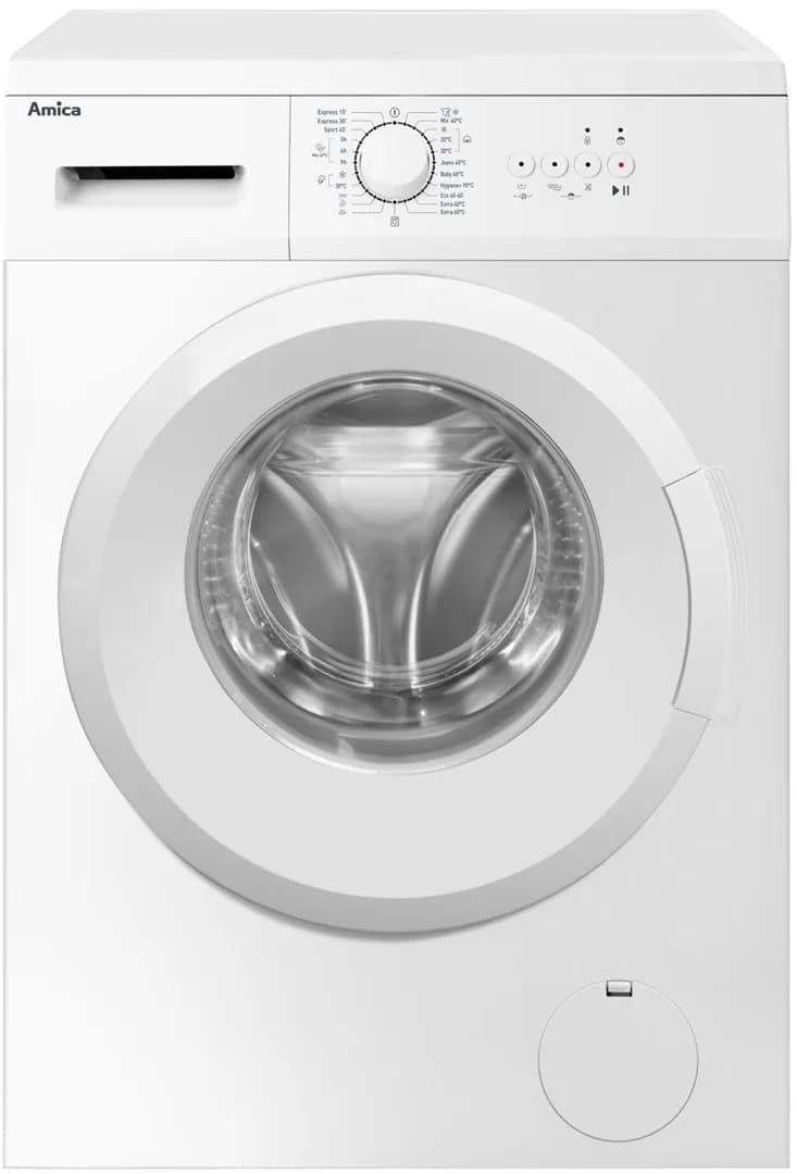 Amica Pralka WA0S610DO 6 kg 1000 obr/min Slim | pranie 90°C | opóźnienie startu | AquaStop, zdjęcie 1 z 5