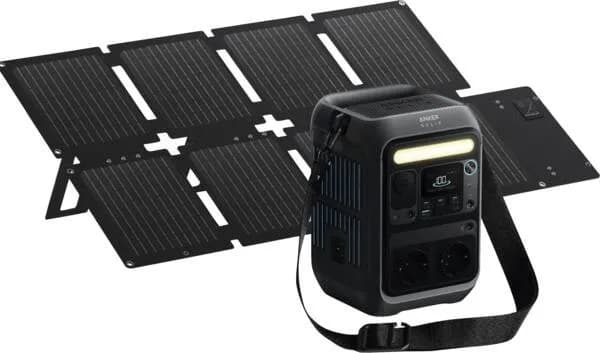 Anker Zestaw Przenośna stacja zasilania Solix C300X 288Wh 300W + Panel solarny PS60 60W