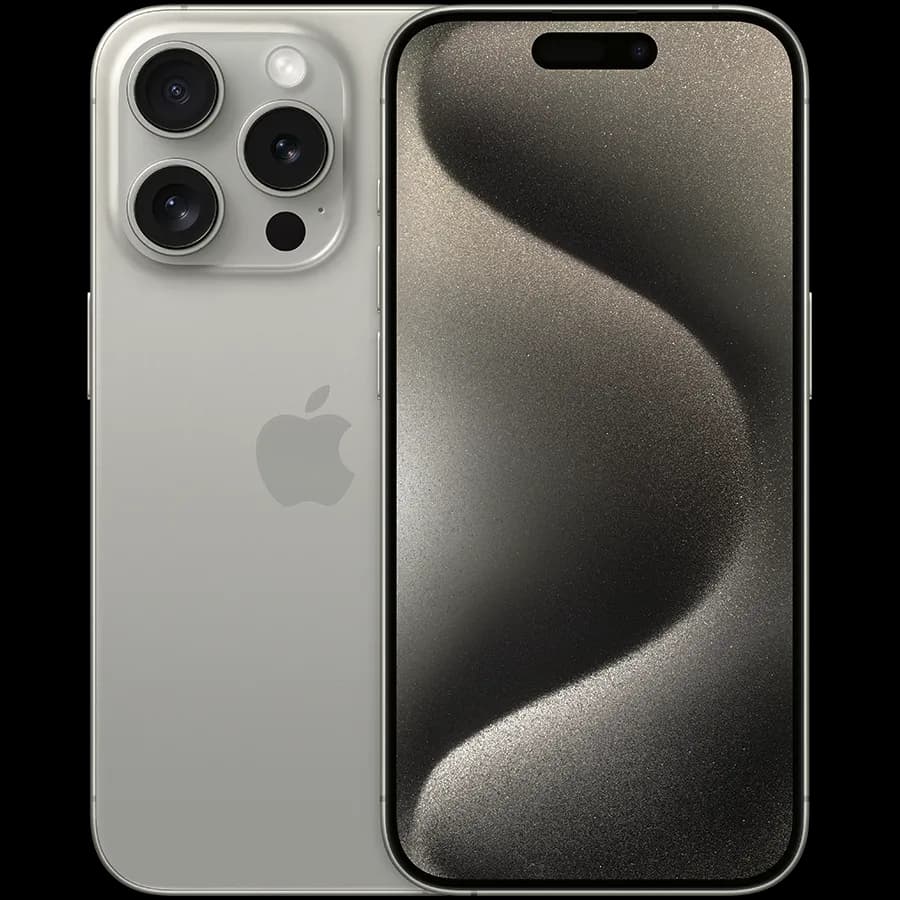 Apple iPhone 15 Pro 128GB Natural Titanium, Grade C, Used, zdjęcie 1 z 12