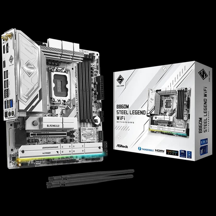 ASRock B860M Steel Legend WiFi mATX LGA1851 DDR5, zdjęcie 1 z 3