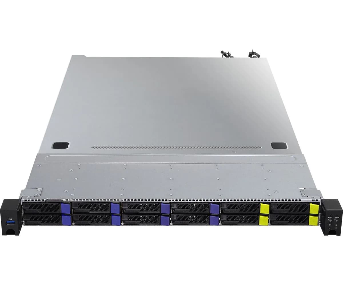 ASRock Platforma Rack (1U) 1U8S4E-GENOA/2T AMD Epyc 9005/9004 (8x 2,5" SATA HS, 4x 2,5" NVMe HS, zdjęcie 1 z 5