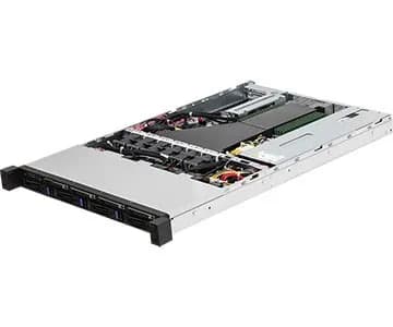 ASRock Platforma Rack (1U) AMD Epyc 7003 (4xSFF, 4xLFF, 2x10GbE, Red. PSU, IPMI), zdjęcie 1 z 9