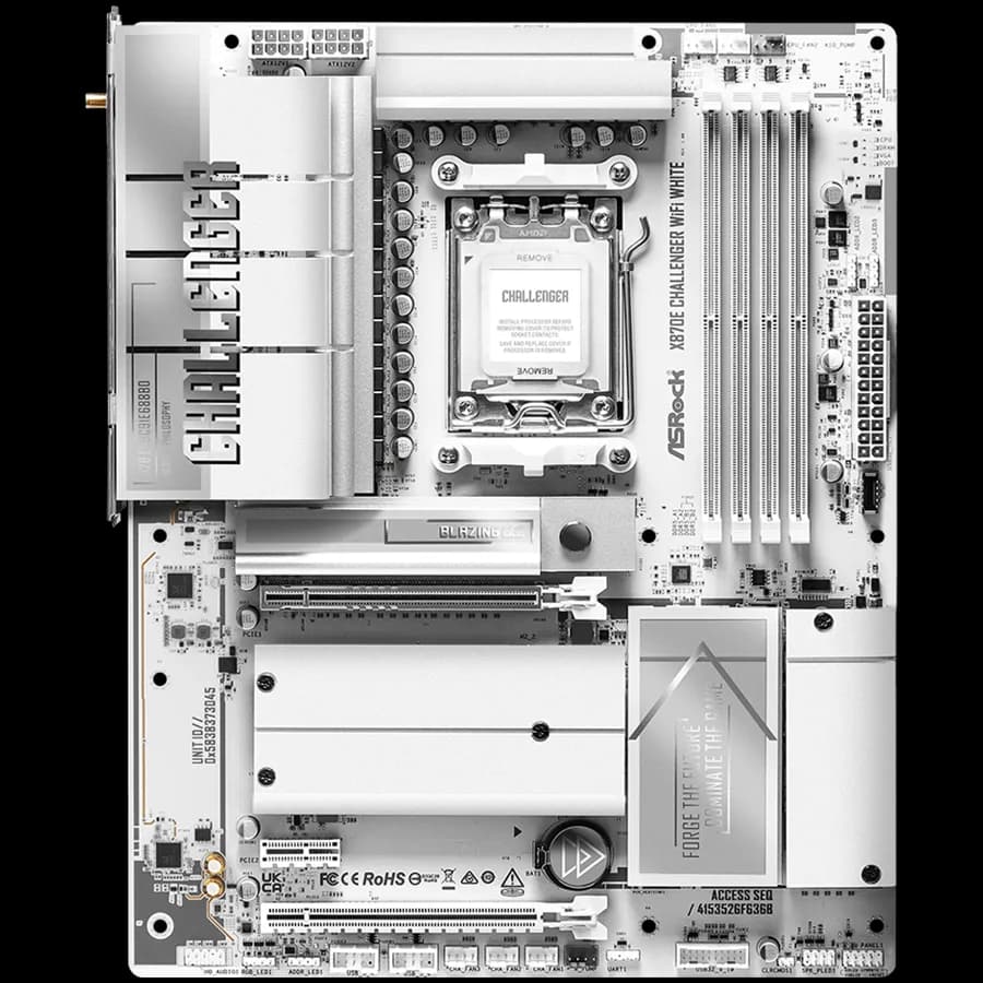 ASRock X870E CHALLENGER WIFI WHITE ATX AM5 DDR5, zdjęcie 1 z 3