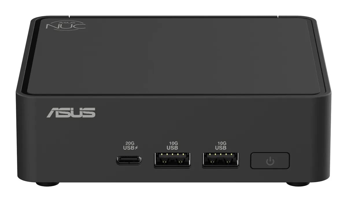 ASUS Komputer NUC 15 PRO RNUC15CRKI300003 (RPL-R 15W (C3 100U), noRAM, noStorage, Integrated, zdjęcie 1 z 12