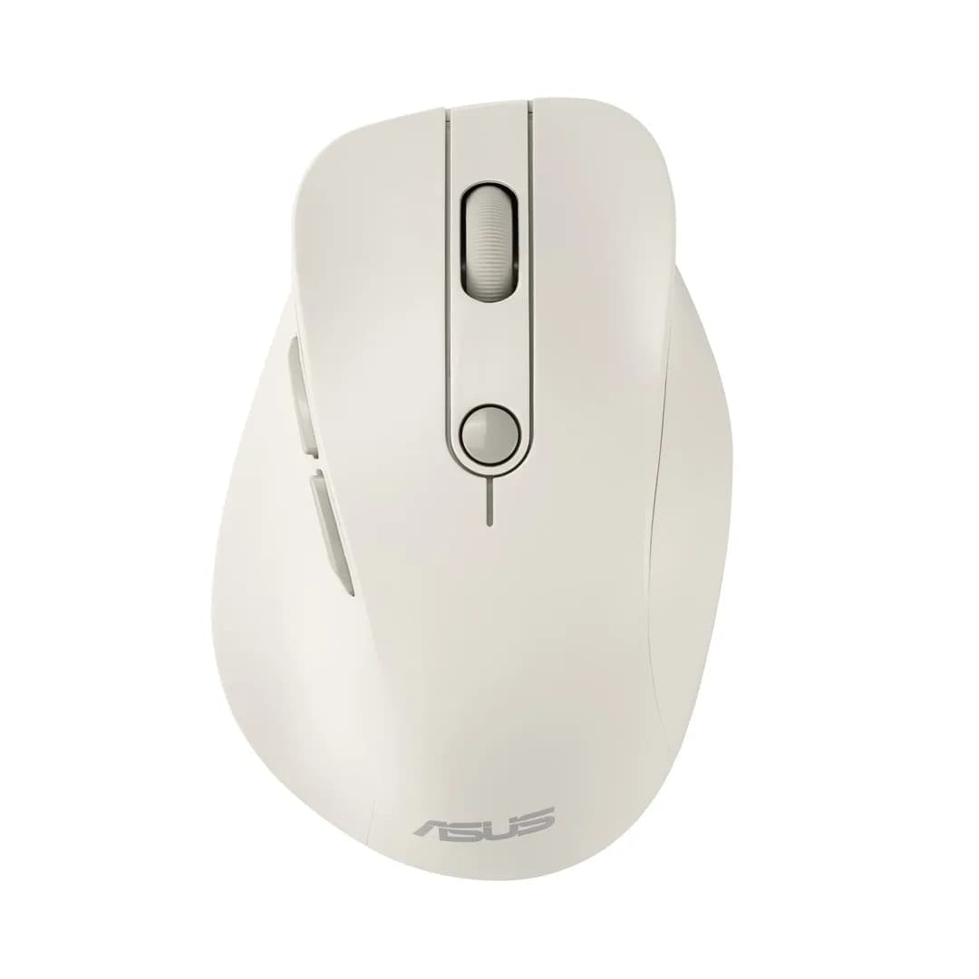 ASUS Mysz bezprzewodowa MD105 Wireless Mouse Milky White 2400DPI Dual-mode wireless 2.4 GHz, zdjęcie 1 z 7