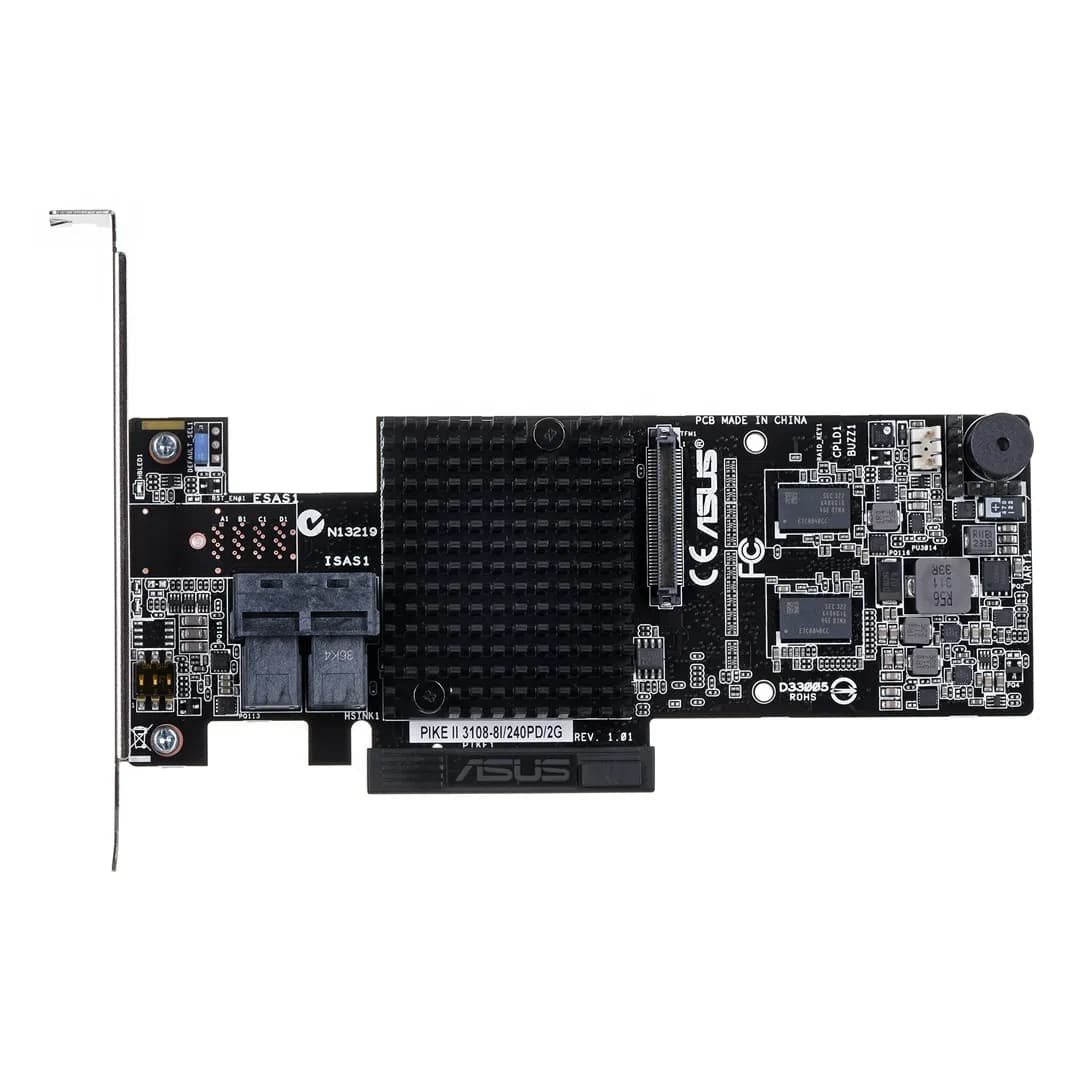 ASUS PIKE II 3108-8i-240PD/2G 8-port internal SATA/SAS 12G (RAID 0, 1, 10, 5, 6, 50, 60) 2x, zdjęcie 1 z 4