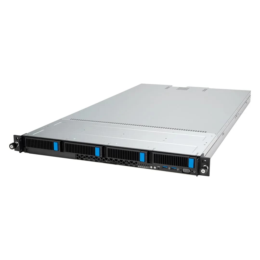 ASUS Platforma Rack (1U) RS500A-E12-RS4U/800W AMD Epyc 9004 (4x NVMe, 2xGPU, 2x1Gbe, IPMI, 1+1, zdjęcie 1 z 6