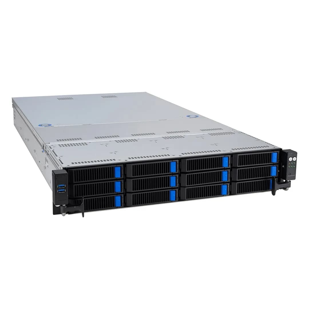 ASUS Platforma Rack (2U) RS521A-E12-RS12U AMD Epyc 9005/9004 (12x NVMe/SATA HS, 2xM.2, 2x1Gbe, zdjęcie 1 z 9
