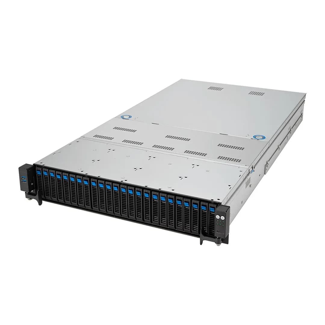 ASUS Platforma Rack (2U) RS720A-E12-RS24U AMD Epyc 9004 (24x NVMe, 2xM.2, 3xGPU, 2x10Gbe, IPMI, zdjęcie 1 z 9