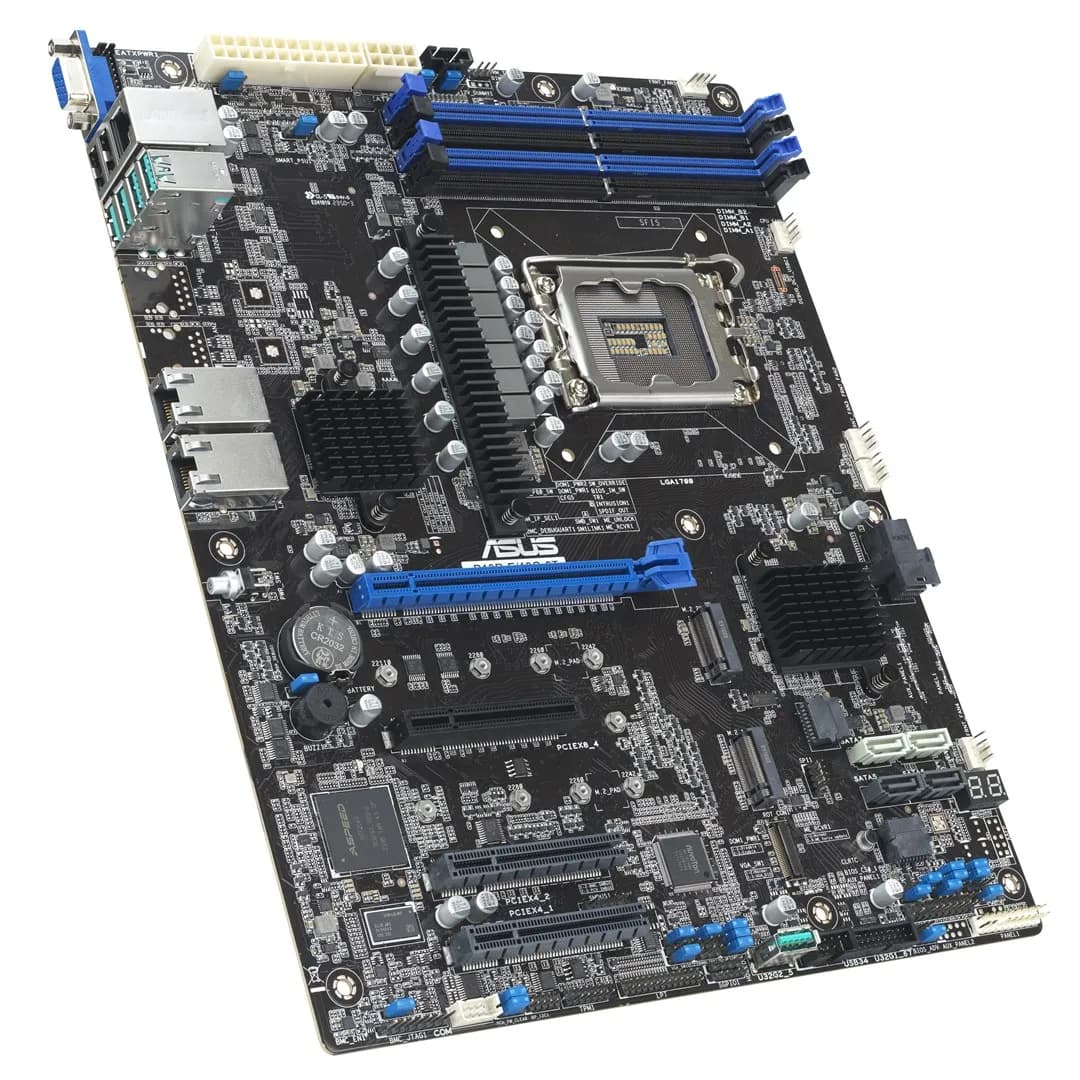 ASUS Płyta główna P13R-E/10G-2T 1x LGA1700 Intel Xeon E-24XX C266 (4xDIMM, 8x SATA, 2xM.2, zdjęcie 1 z 4