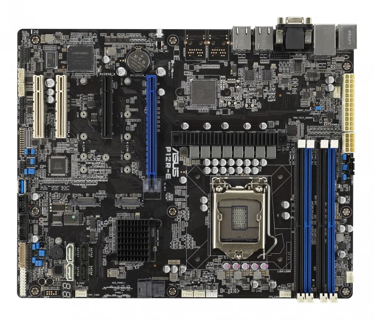 ASUS Płyta Serwerowa P12R-E LGA-1200, C256, 4DIMM, 1*PCIe x16 slot, 3*PCIe x8 slots, 2*M2, 2 x, zdjęcie 1 z 3