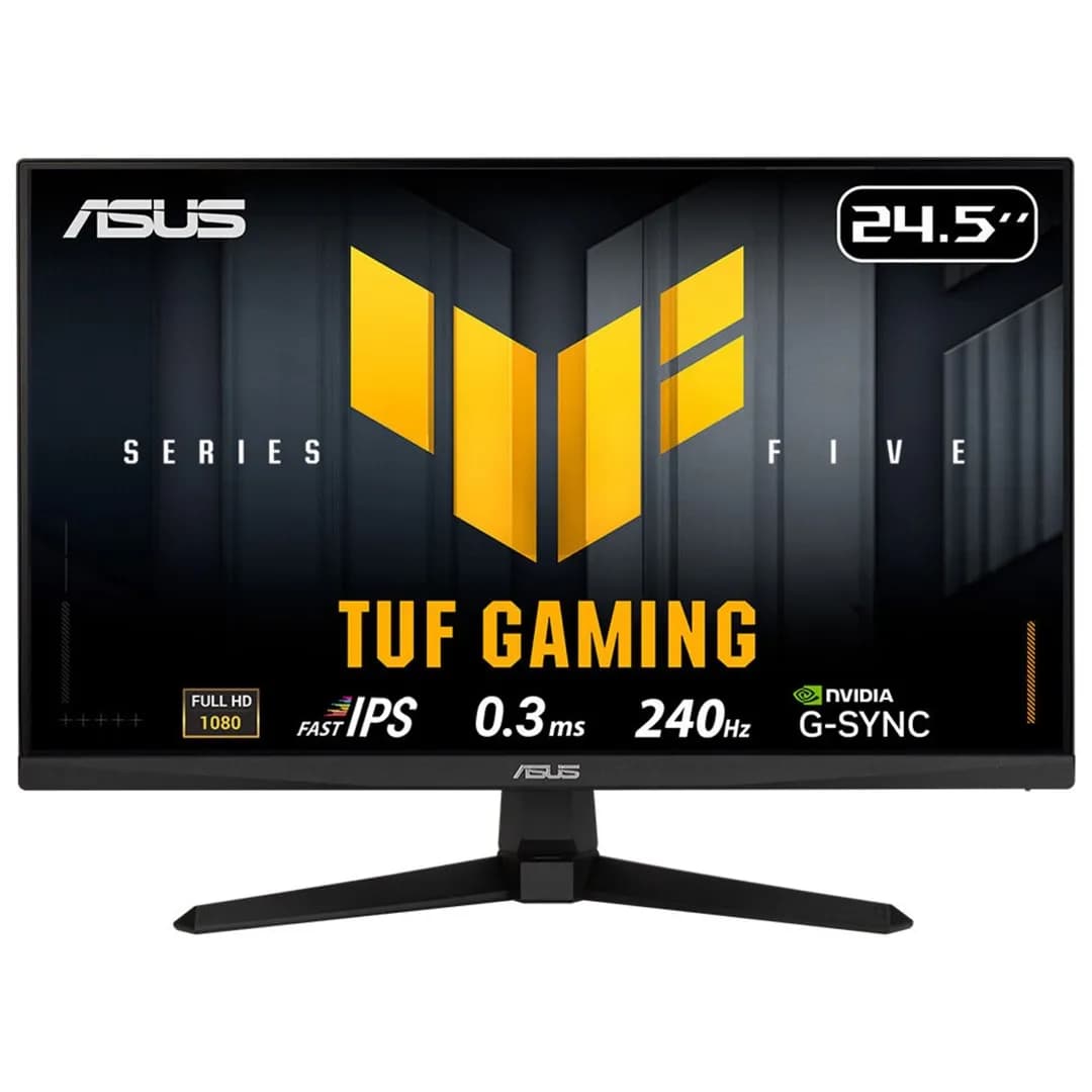 ASUS TUF Gaming Series 5 - VG259QM5A Gaming Monitor – 24.5-inch Full HD Fast-IPS panel, 240Hz, zdjęcie 1 z 7