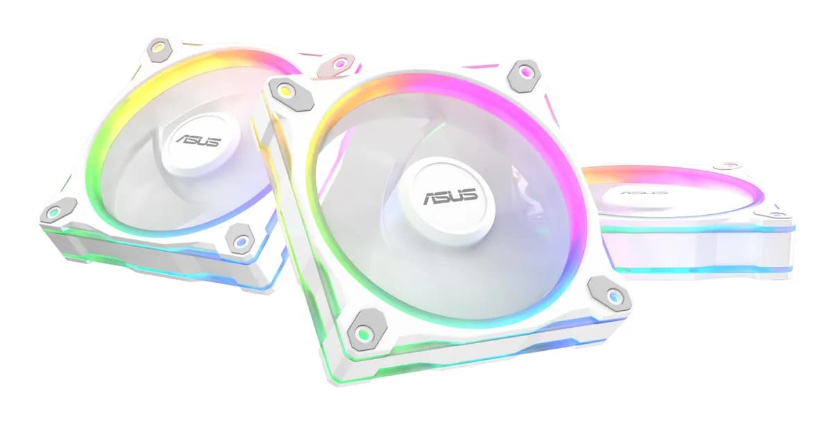 ASUS Wentylator PRIME MR120 FAN ARGB WHITE 3IN1, zdjęcie 1 z 12