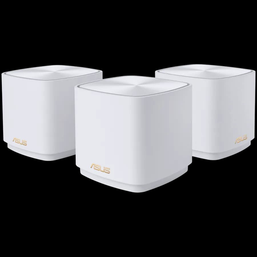 ASUS ZenWiFi AX Mini XD4 Plus, 1800Mb/s a/b/g/n/ac/ax, 3-pak, Biały, zdjęcie 1 z 3
