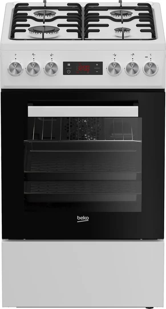Beko Kuchnia gazowa wolnostojąca FSE52323DWD biała, zdjęcie 1 z 4