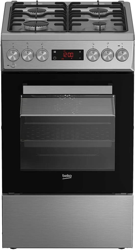 Beko Kuchnia wolnostojąca FSM52320TXDT stal nierdzewna, zdjęcie 1 z 5