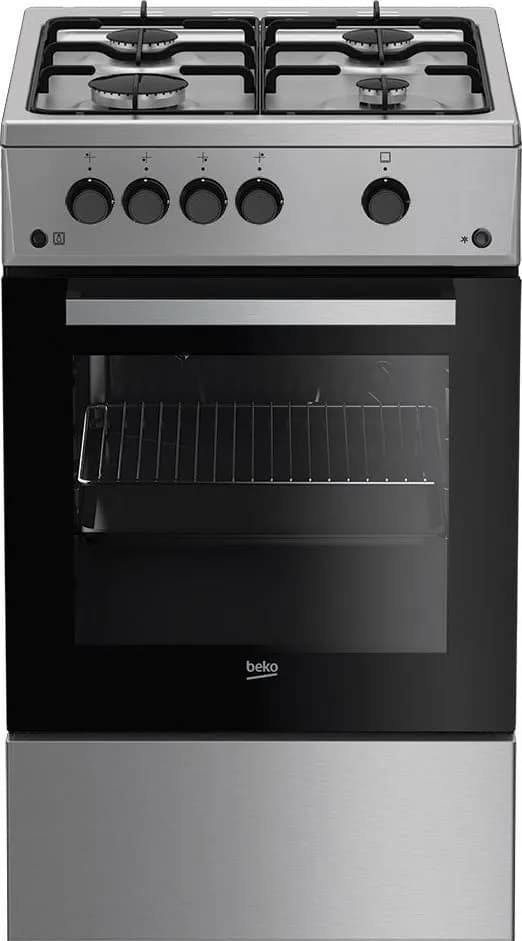 Beko Kuchnia wolnostojąca gazowa FSG52020FX | piekarnik gazowy | grill | inox