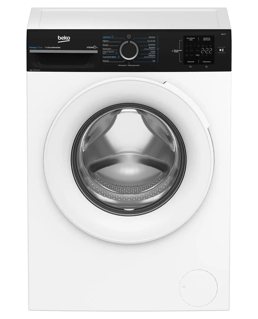 Beko Pralka wolnostojąca BM3WFU3721WBW 7kg 1200 obr., zdjęcie 1 z 9