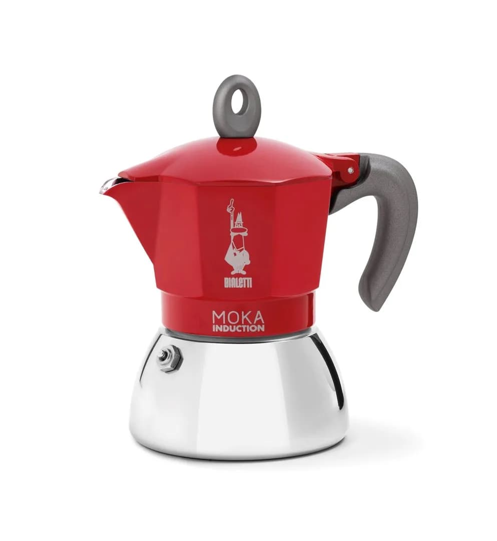 Bialetti kawiarka New Moka Induction 4tz czerwona, zdjęcie 1 z 4