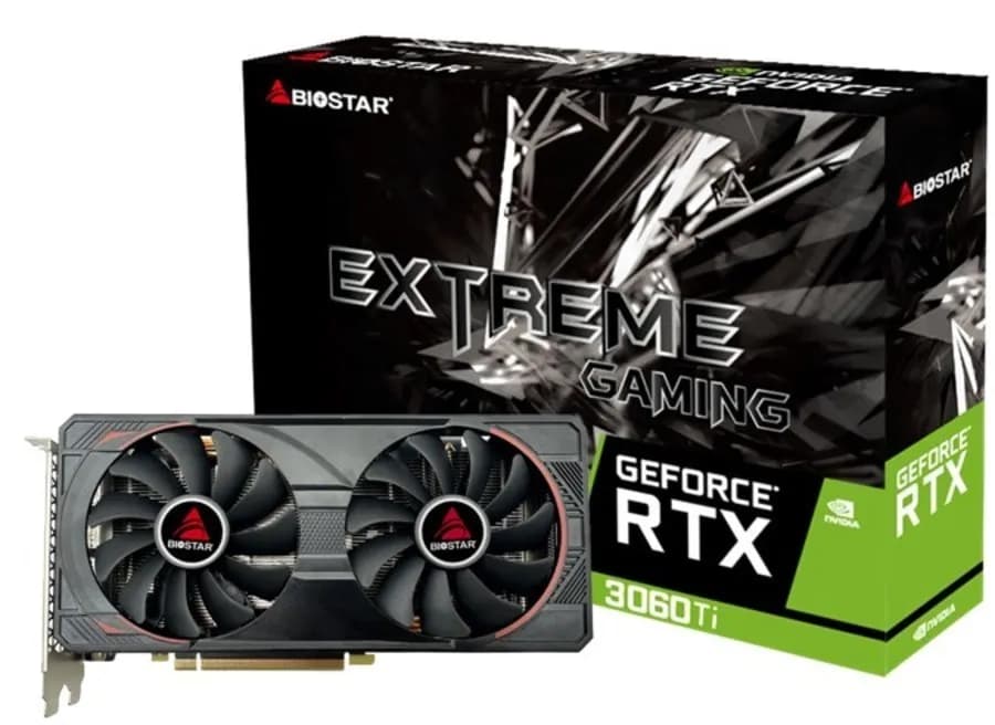 Biostar Karta graficzna GeForce RTX 3060 Ti 8GB, zdjęcie 1 z 4