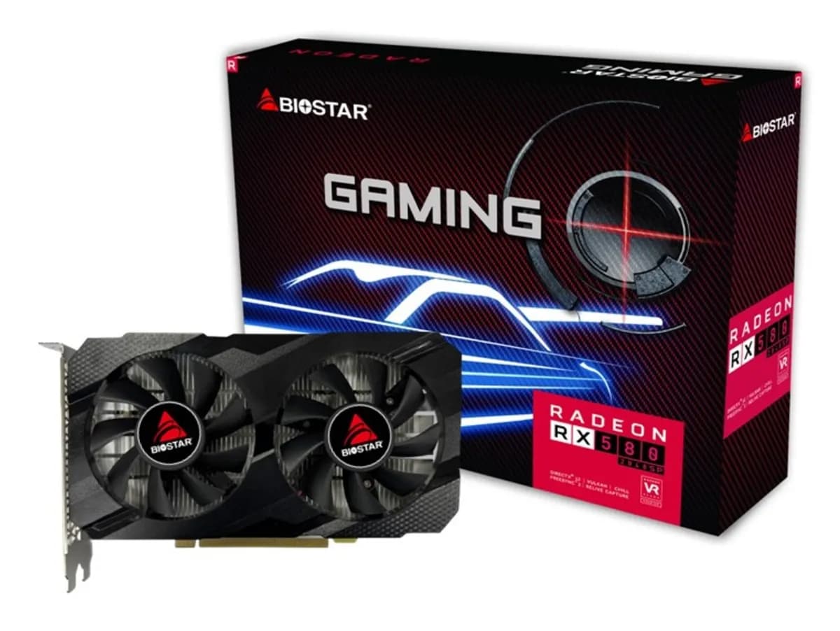 Biostar Karta graficzna Radeon RX 580 8GB GDDR5, zdjęcie 1 z 2