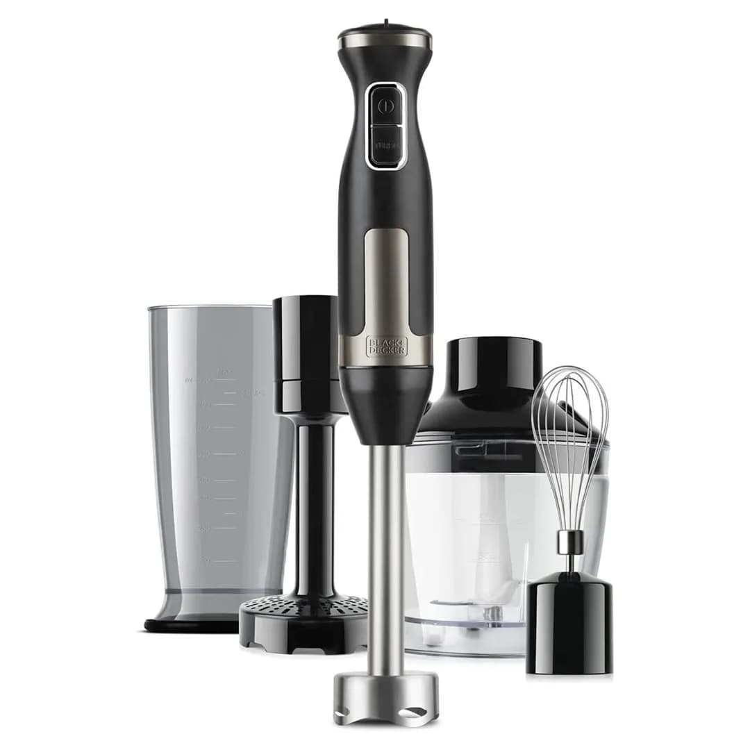 Black+decker Blender ręczny BXHBA1500E 1500W | 20 poziomów prędkości | 4 funkcje | 55 x 60 x 220 mm, zdjęcie 1 z 10