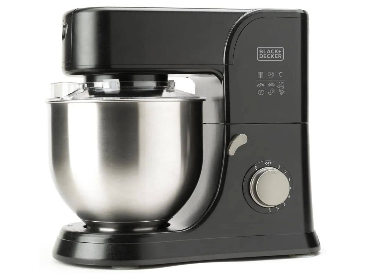 Black+decker Robot planetarny BXKM1001E 1000W | 5,2l | 8 poziomów prędkości, zdjęcie 1 z 4