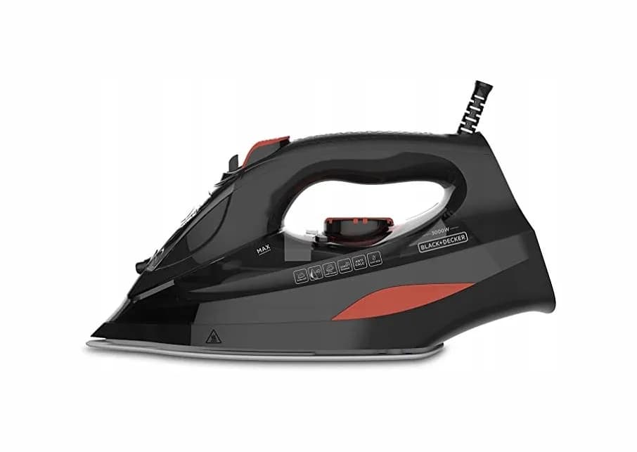Black+decker Żelazko parowe BXIR3000E 3000W | 0,42l | uderzenie pary 200 g/min | dług.przewodu 2m, zdjęcie 1 z 11