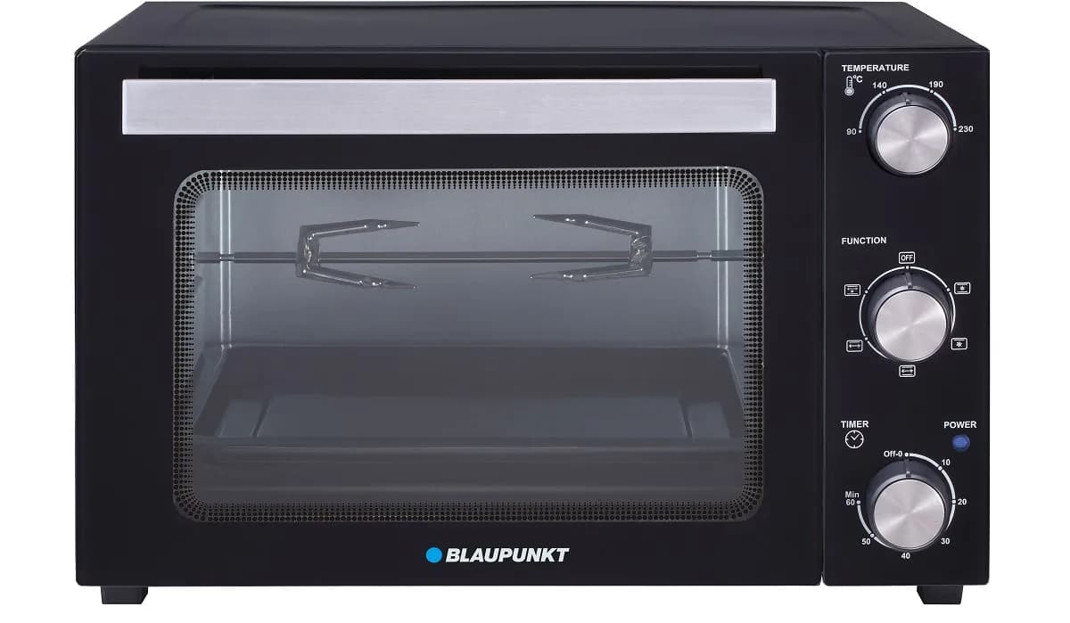 Blaupunkt Mini piekarnik EOM601 (Pokrętło; 1800W; kolor czarny), zdjęcie 1 z 5