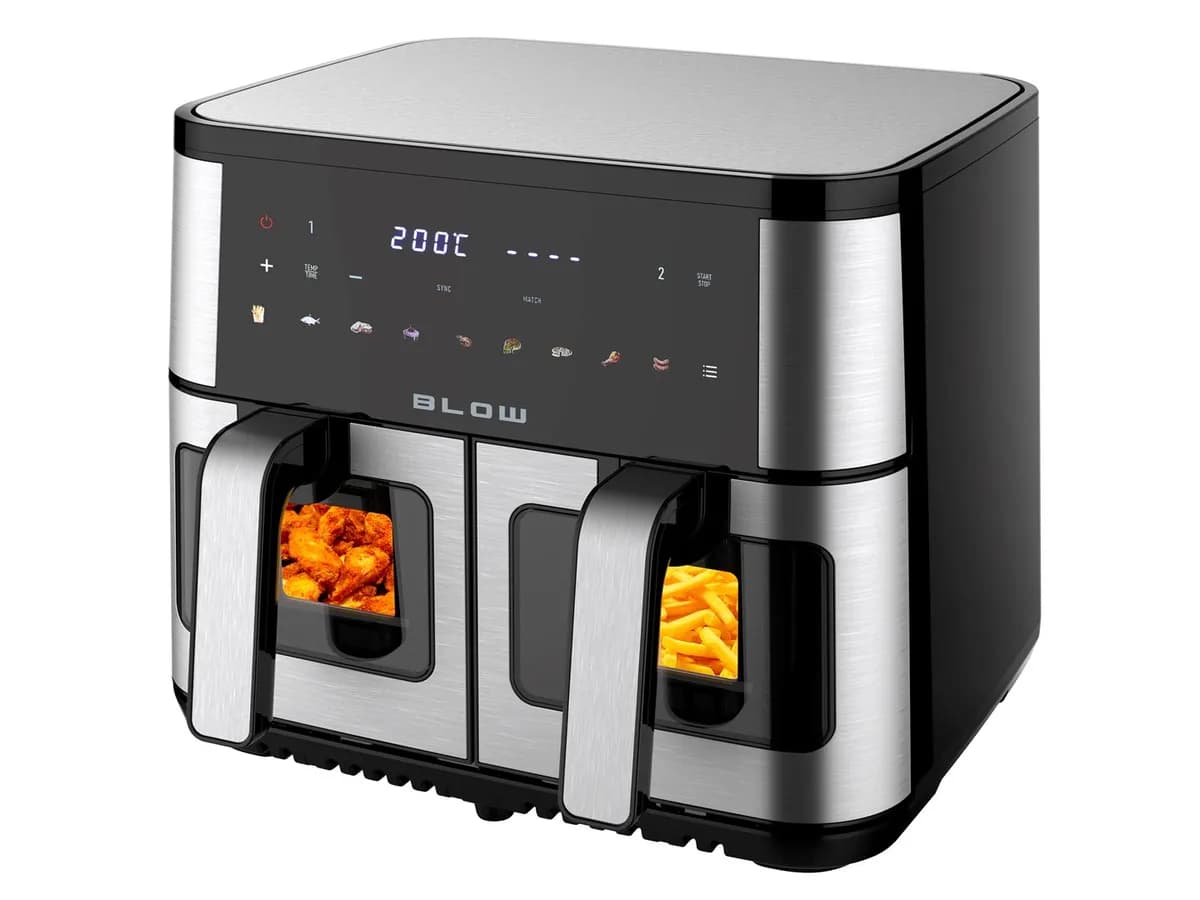 Blow AIR FRYER frytkownica beztłuszczowa 2500W 9L dwukomorowa, zdjęcie 1 z 12