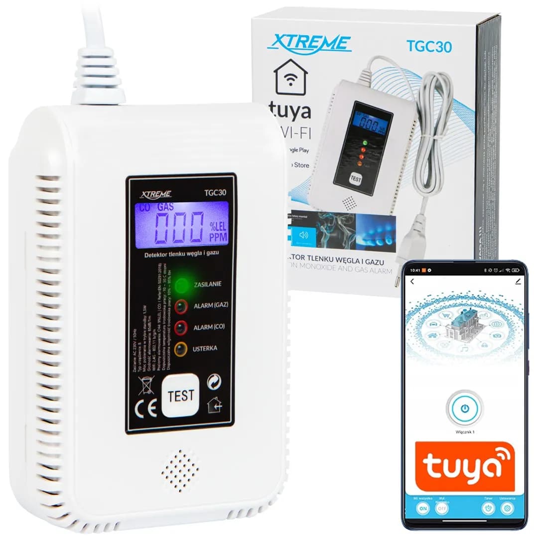 Blow DETEKTOR CZUJNIK CZADU I GAZU TGC30 WIFI TUYA, zdjęcie 1 z 5