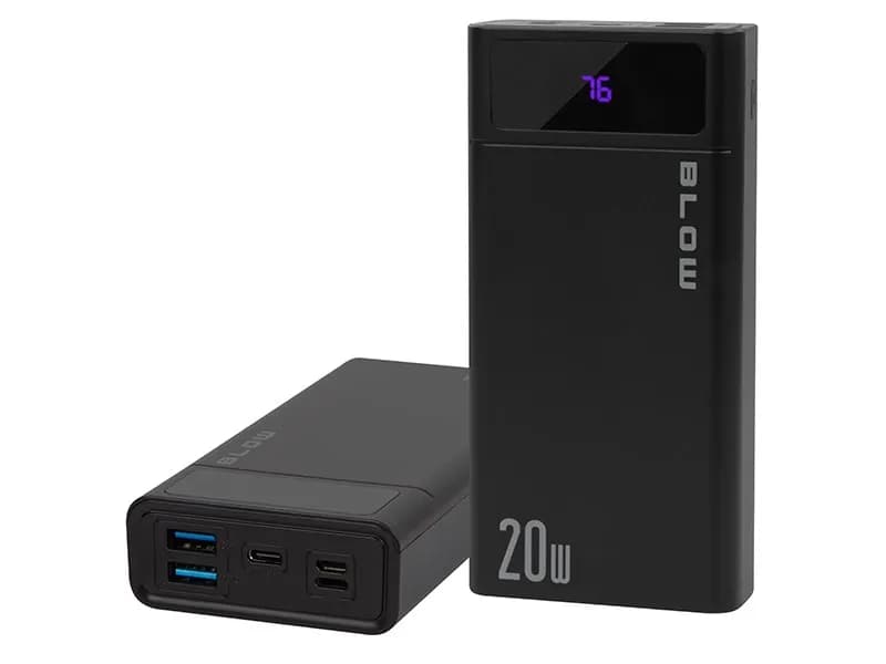 Blow POWER BANK 20000MAH QC+PD 20W + LIGHTNING CZARNY PB20E, zdjęcie 1 z 5