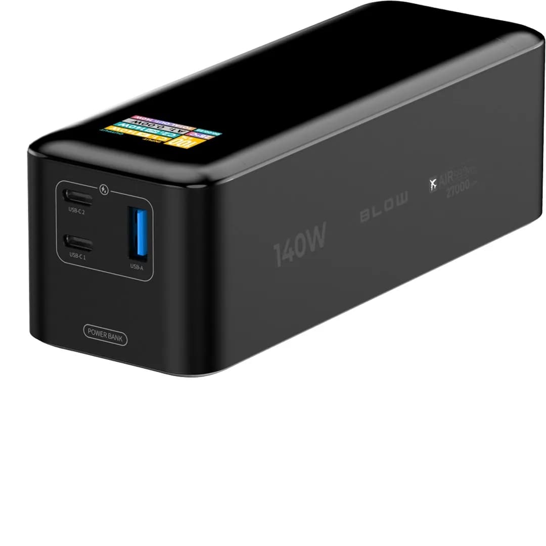 Blow POWER BANK 27000MAH PD 140W AIR99.9 CZARNY, zdjęcie 1 z 8