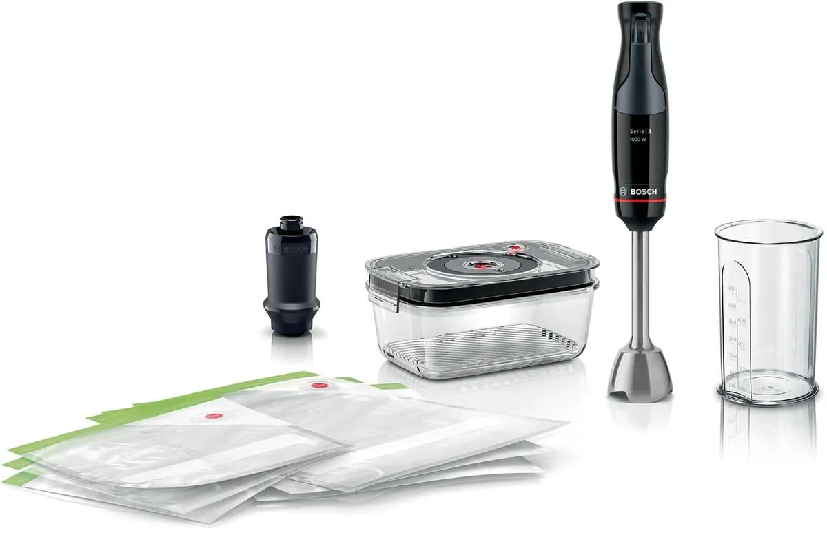 Bosch Blender ręczny MSM4B6V2 Serie 4 ErgoMaster (1000W; czarny), zdjęcie 1 z 12
