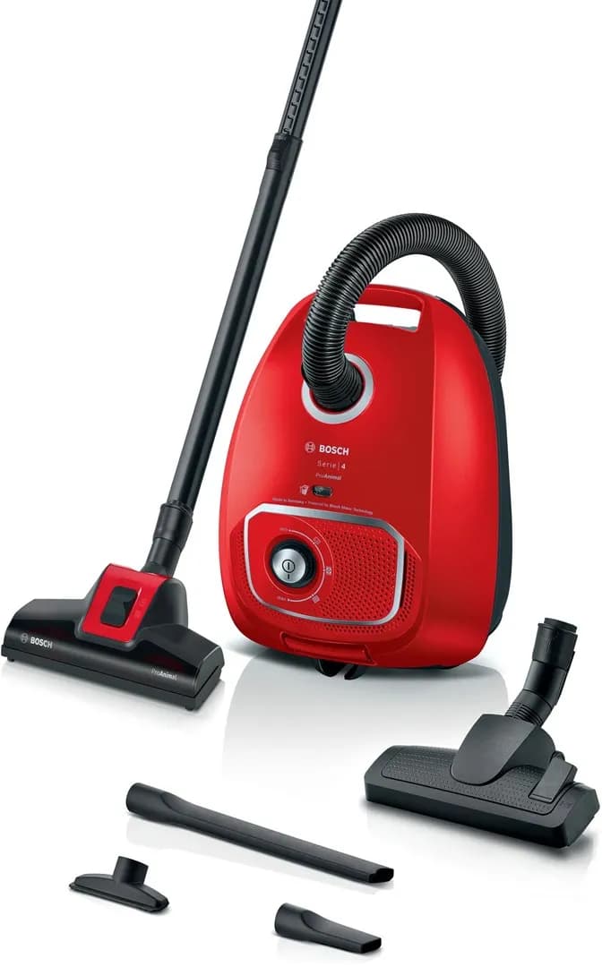 Bosch Odkurzacz workowy Serie 4 BGB41PET1 czerwony, zdjęcie 1 z 12
