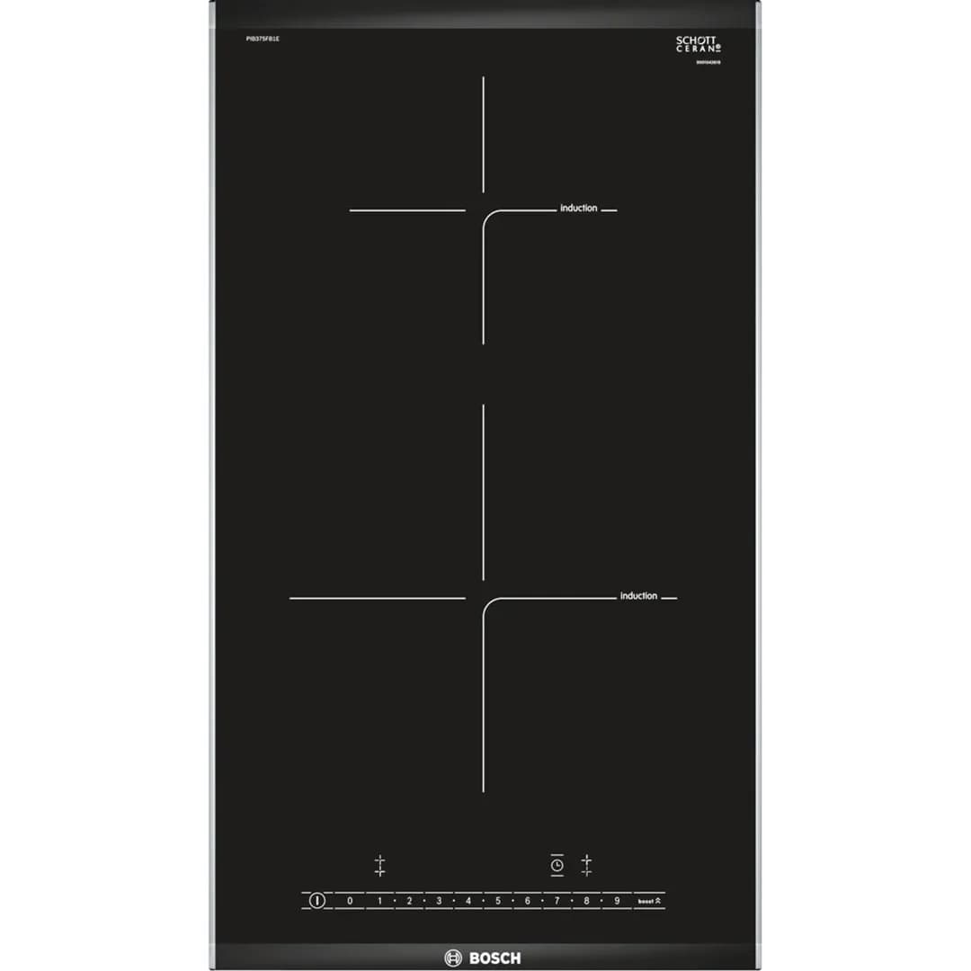 Bosch Płyta indukcyjna PIB375FB1E Serie 4 30 cm | 2 pola | PowerBoost | timer | czarny, zdjęcie 1 z 3