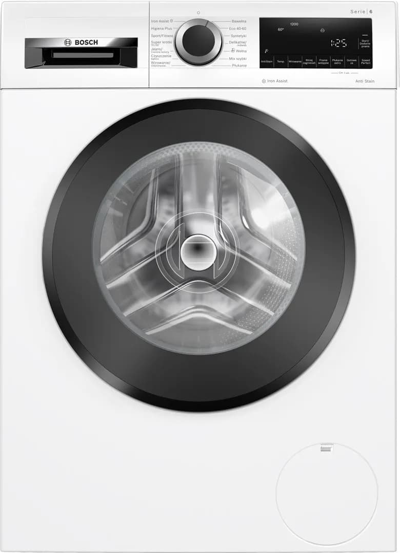 Bosch Pralka WGG242ZKPL Serie 6 9 kg 1200 obr/min | program parowy | AntiStain | SpeedPerfect |, zdjęcie 1 z 12