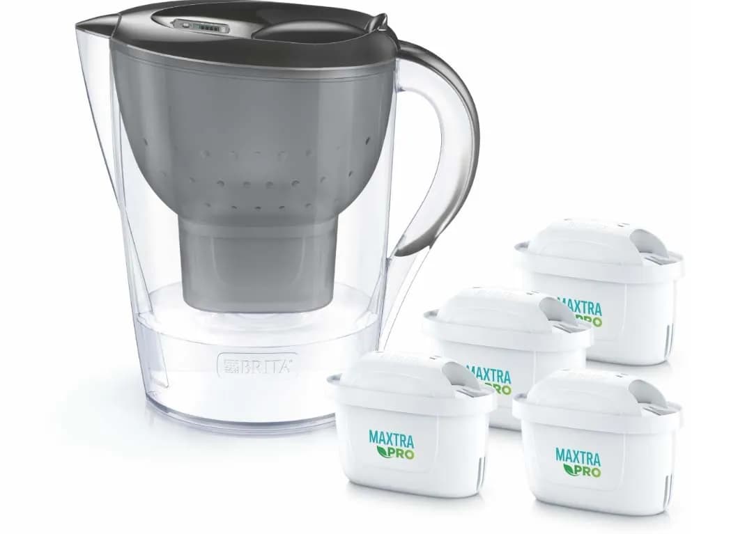 Brita Dzbanek filtrujący Marella+4 wkłady MaxtraPro PP (2,4l; grafitowy)