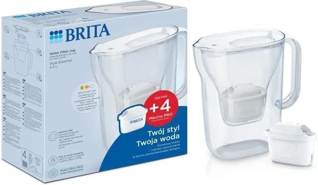 Brita Dzbanek filtrujący Style Essential biały + 4 MAXTRA PRO Pure Performance, zdjęcie 1 z 4