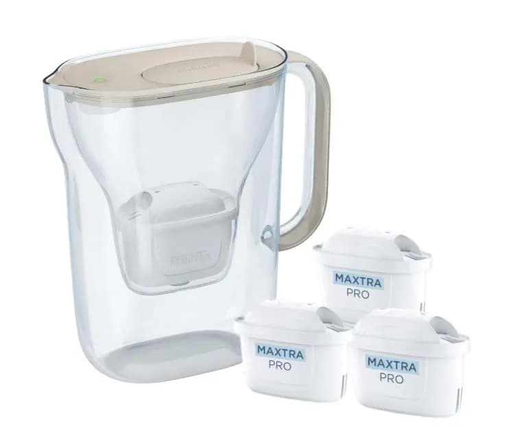 Brita Dzbanek filtrujący Style Essential+3 wkłady MaxtraPro PP (piaskowy), zdjęcie 1 z 4