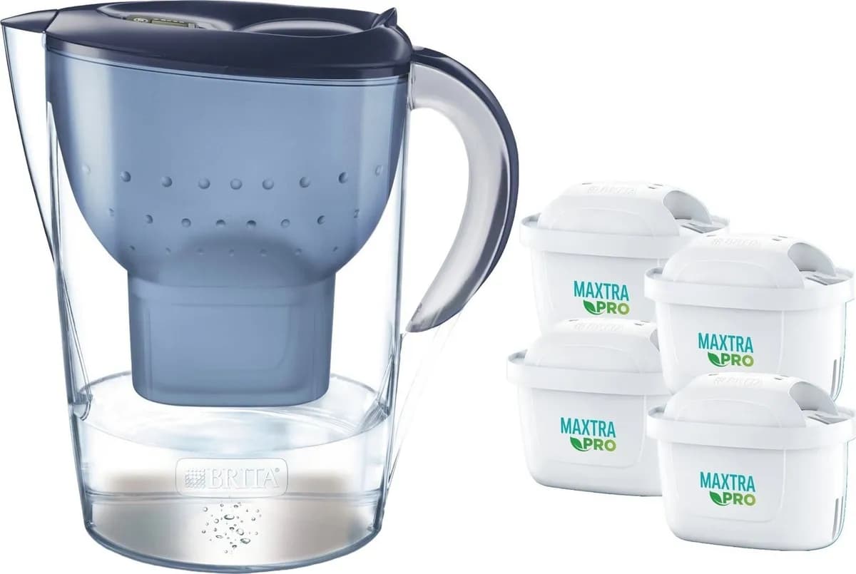 Brita Dzbanek Marella XL + 4 wkł. Maxtra (niebieski; 3,5l)