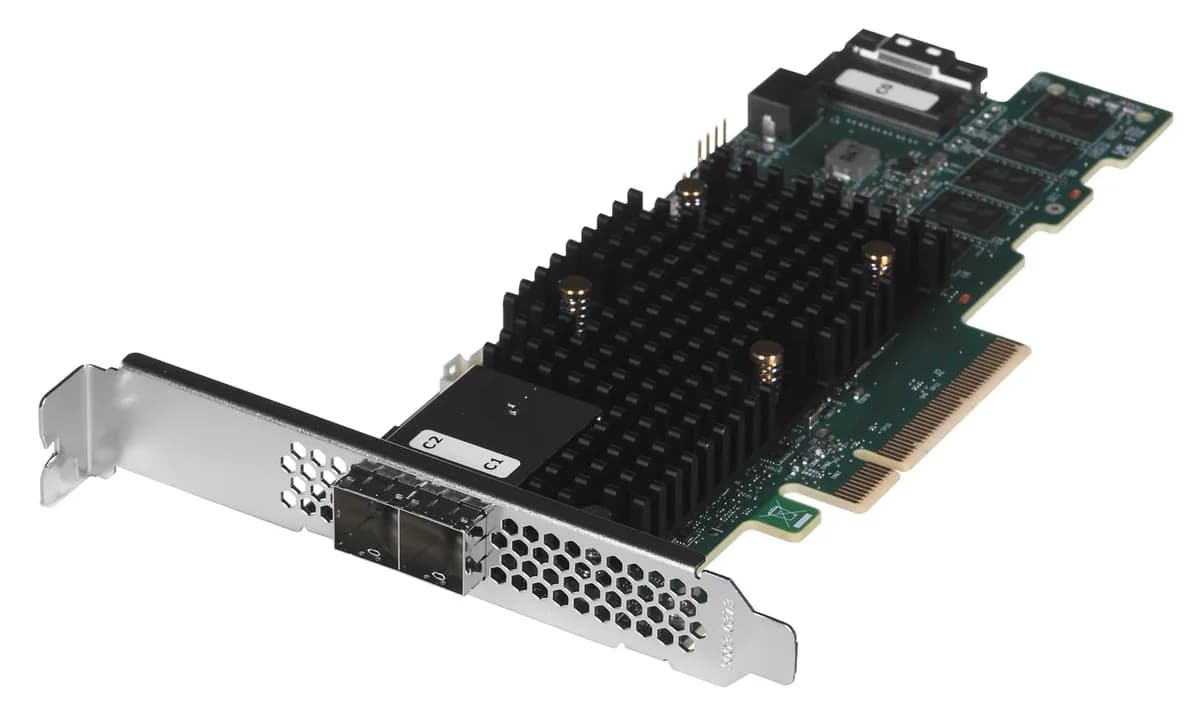 Broadcom karta MegaRAID 9580-8i8e 12Gb/s SAS/SATA/NVMe 8GB PCIe 4.0 x8, 2 x4 SFF-8644 1 x8 SFF-8654, zdjęcie 1 z 5