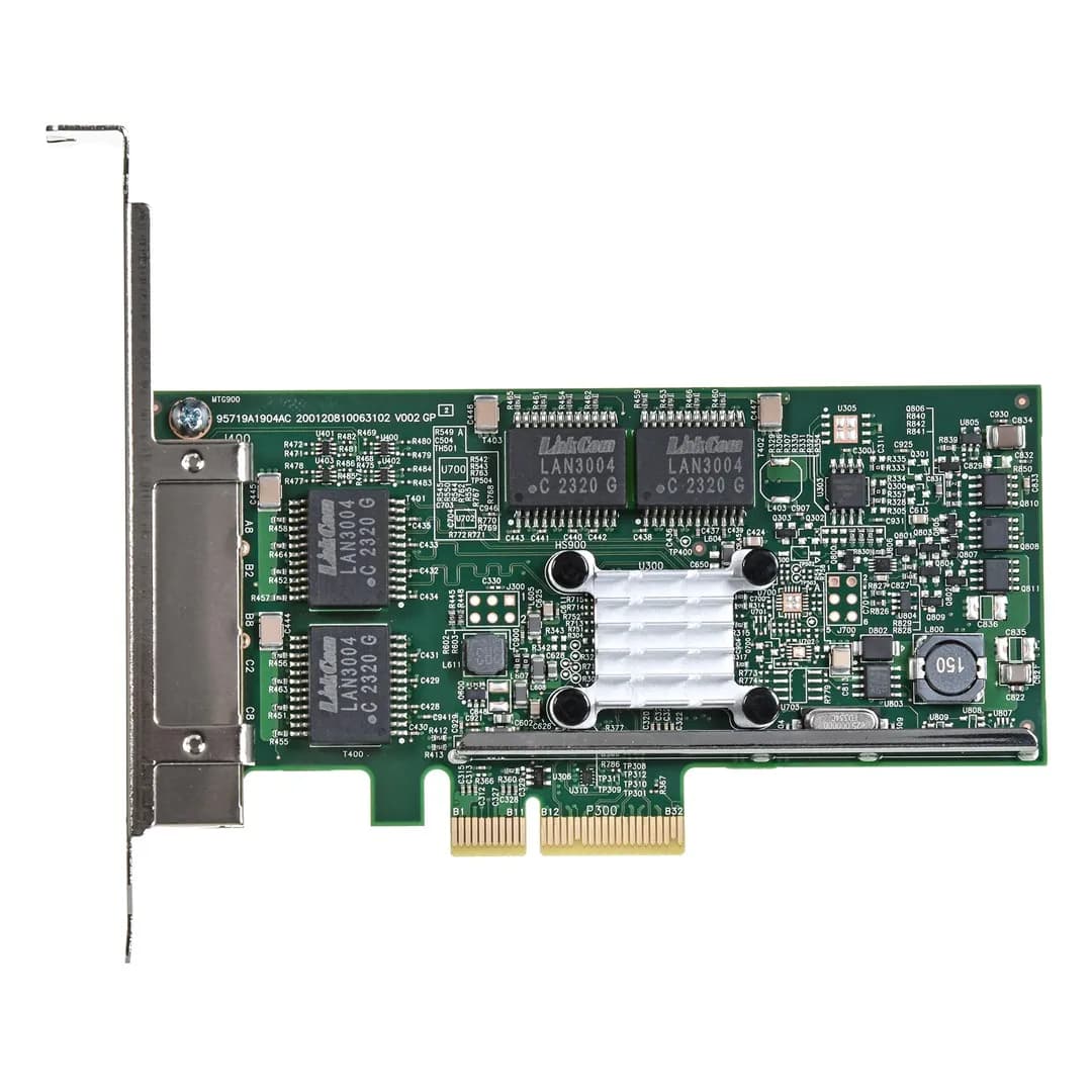 Broadcom karta sieciowa BCM5719-4P 4x 1GbE RJ45 PCIe NIC 2.0 x4, zdjęcie 1 z 3
