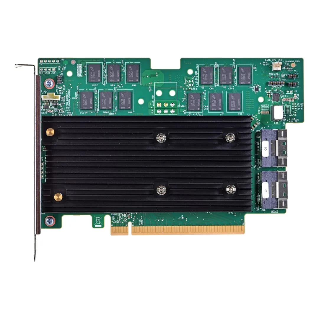 Broadcom MegaRAID 9670W-16i 24Gb/s SAS/SATA/NVMe 8GB PCIe 4.0 x8, 2 x8 SFF-8654, zdjęcie 1 z 2
