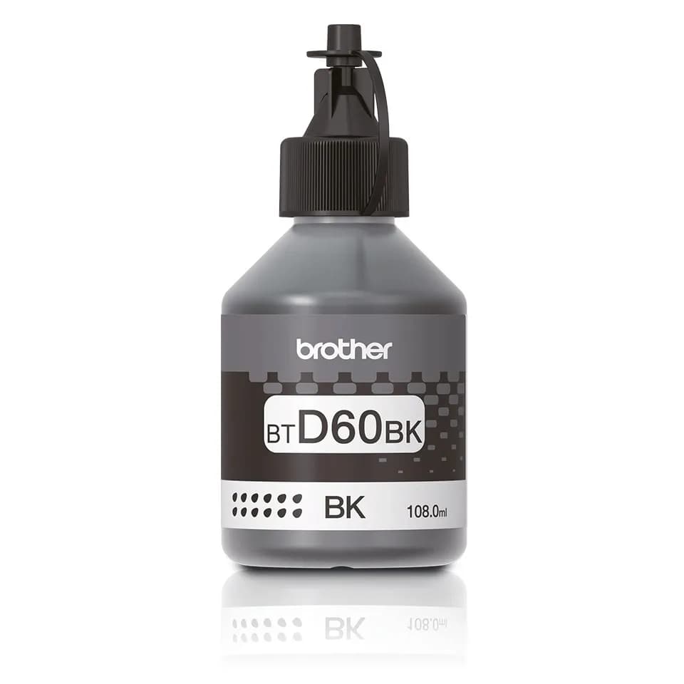 Brother Tusz czarny BTD60BK=BTD-60BK, 6500 str.,108 ml, zdjęcie 1 z 3
