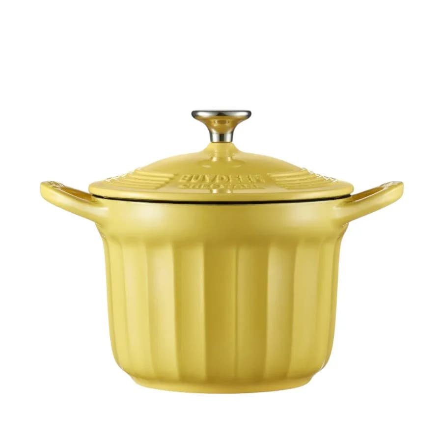 Buydeem Emaliowane naczynie żeliwne 1,8L, CP541, Mellow Yellow, zdjęcie 1 z 3